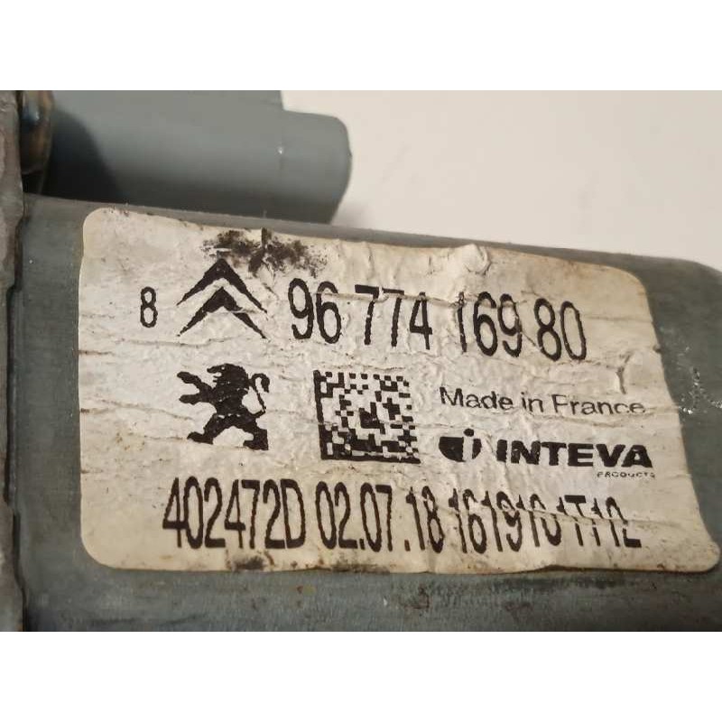 Recambio de elevalunas delantero izquierdo para citroën c-elysée shine referencia OEM IAM 9674412480  9677416980