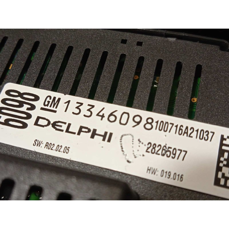 Recambio de mando climatizador para opel astra j lim. sport referencia OEM IAM 13346098  13346050