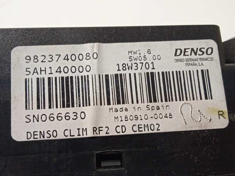 Recambio de mando climatizador para citroën c-elysée shine referencia OEM IAM 9823740080  