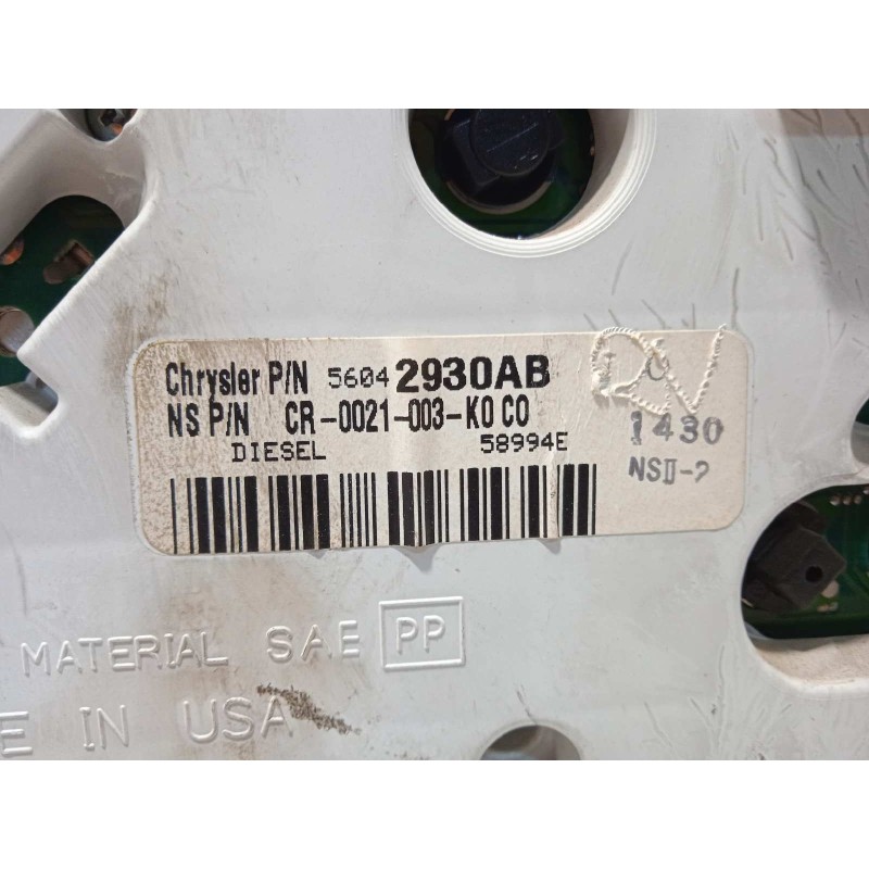 Recambio de cuadro instrumentos para jeep gr.cherokee (wj/wg) 3.1 td limited referencia OEM IAM 56042930AB  