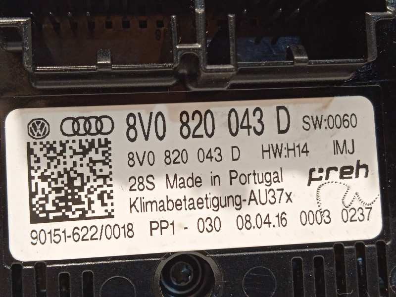 Recambio de mando climatizador para audi a3 sportback (8va) ambiente referencia OEM IAM 8V0820043D  8V0820043DIMJ