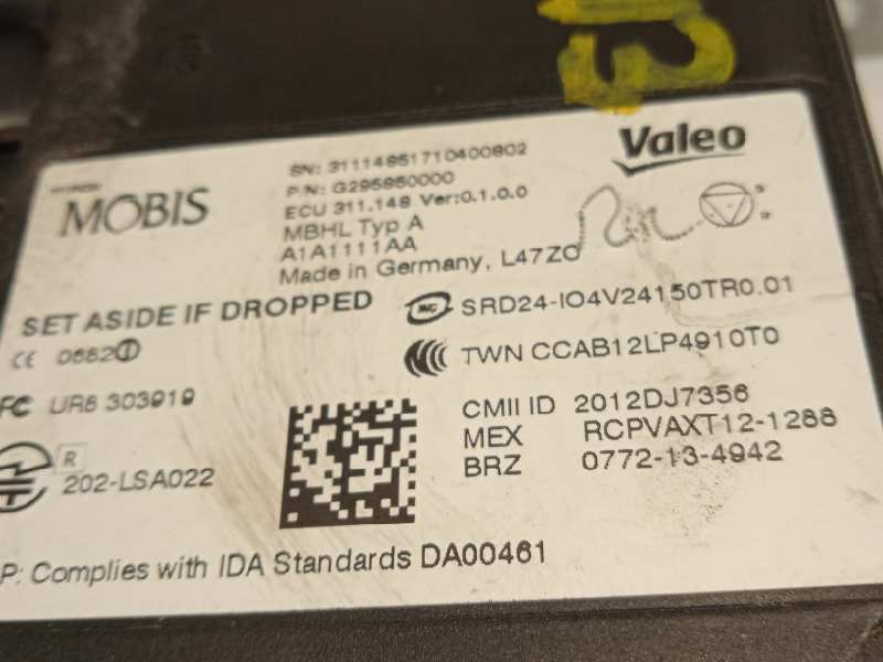 Recambio de modulo electronico para hyundai ioniq hybrid referencia OEM IAM G295850000  2012DJ7356