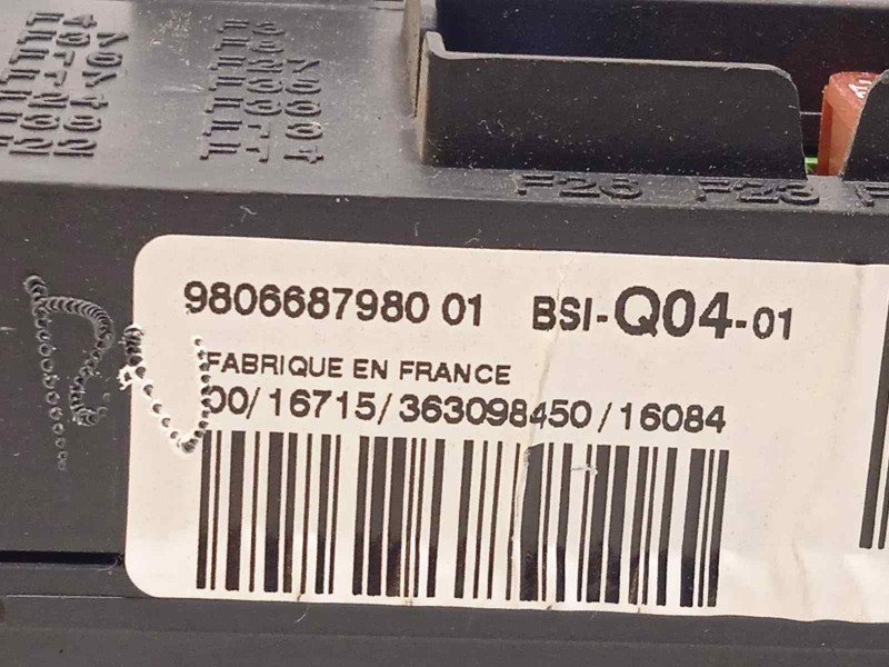 Recambio de caja reles / fusibles para peugeot 508 sw active referencia OEM IAM 9806687980  
