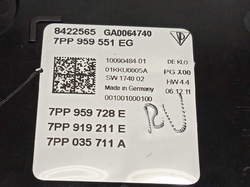Recambio de luz interior para porsche panamera 4 s referencia OEM IAM 7PP959551EG 7PP959211E 7PP959728E