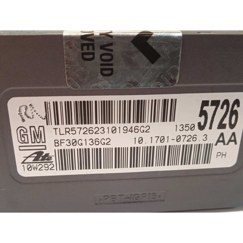 Recambio de centralita esp para opel astra j lim. sport referencia OEM IAM 13505726  10170107263