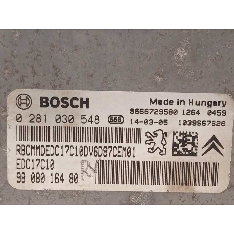 Recambio de centralita motor uce para peugeot 308 active referencia OEM IAM 9808016480  0283030548