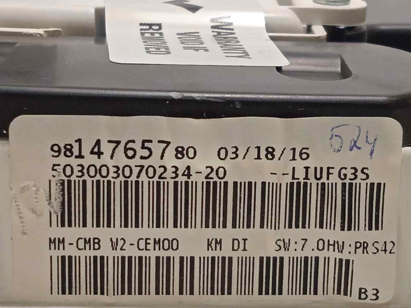 Recambio de cuadro instrumentos para peugeot 508 sw active referencia OEM IAM 9814765780 9807158780 9814039880