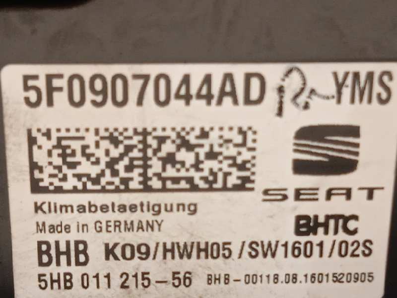 Recambio de mando climatizador para seat ateca (kh7) style referencia OEM IAM 5F0907044AD 5F0907044ADYMS 5HB01121556