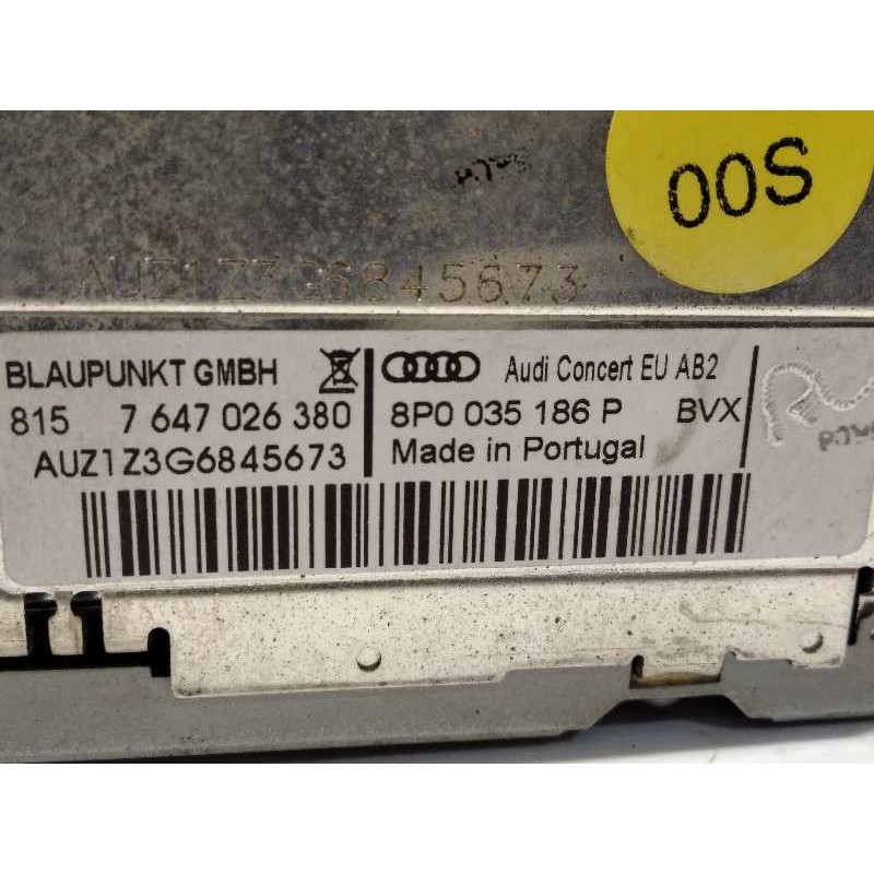 Recambio de sistema audio / radio cd para audi a3 (8p) 2.0 tdi referencia OEM IAM 8P0035186P  7647026380