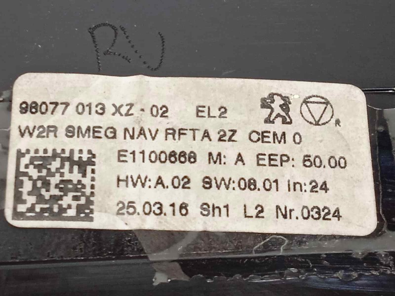 Recambio de mando multifuncion para peugeot 508 sw active referencia OEM IAM 98077013XZ  