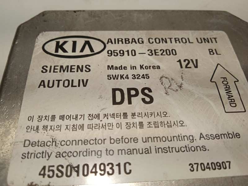 Recambio de centralita airbag para kia sorento 2.5 crdi ex referencia OEM IAM 959103E200  5WK43245