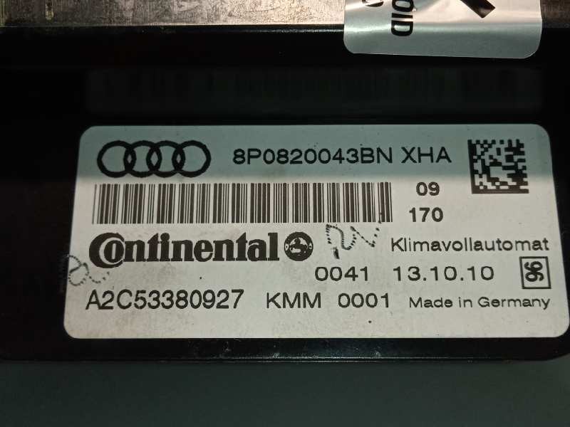 Recambio de mando climatizador para audi a3 sportback (8p) 1.6 tdi referencia OEM IAM 8P0820043BN  8P0820043BNXHA