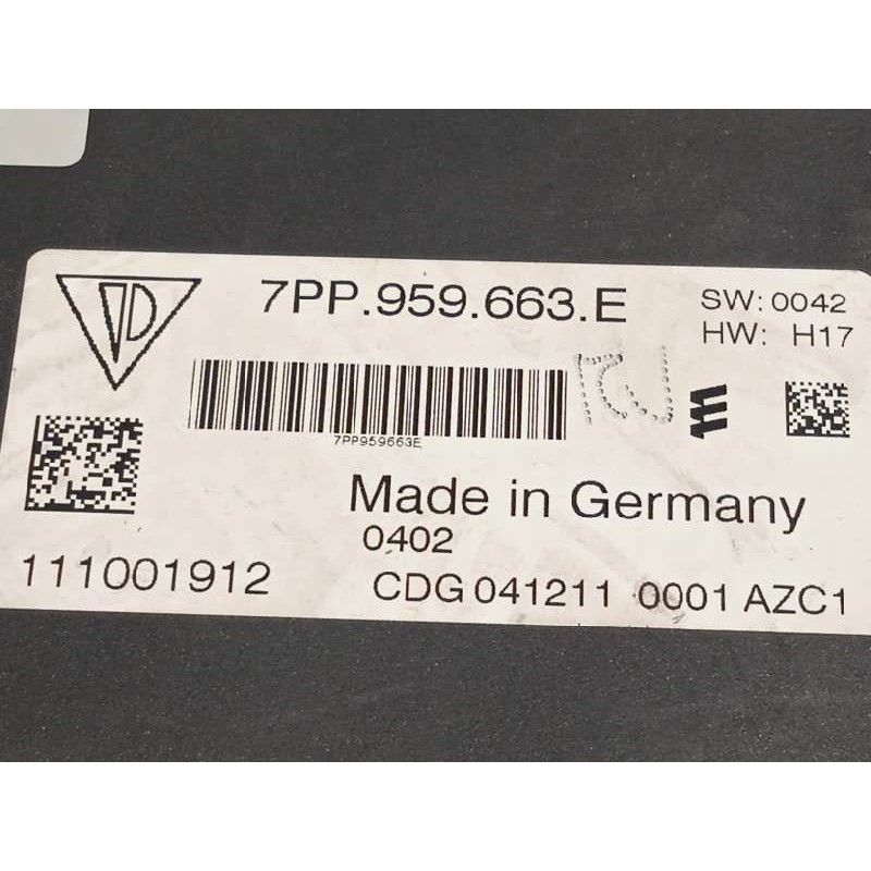 Recambio de modulo electronico para porsche panamera 4 s referencia OEM IAM 7PP959663E  