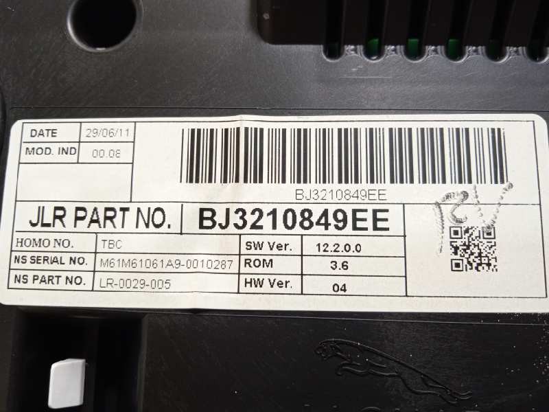 Recambio de cuadro instrumentos para land rover evoque 2.2 td4 cat referencia OEM IAM BJ3210849EE  LR026319