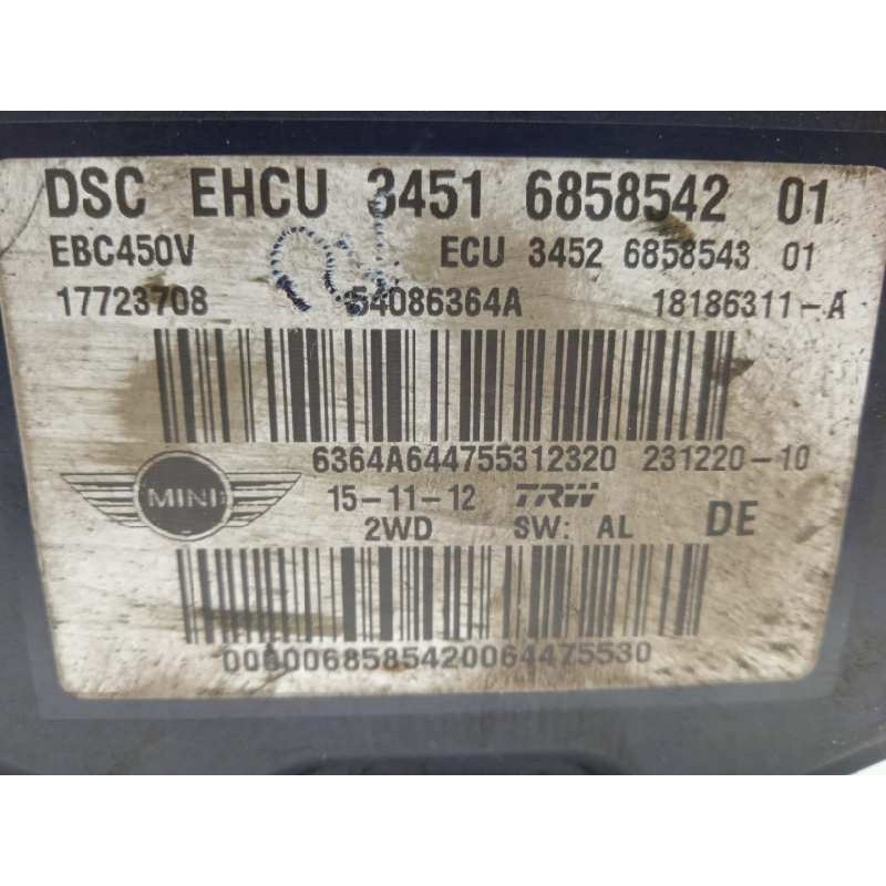 Recambio de abs para bmw mini clubman (r55) cooper referencia OEM IAM 34516858542 17723708 54086364A