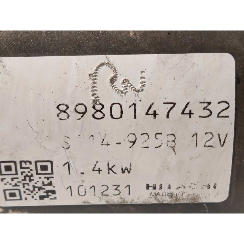 Recambio de motor arranque para opel astra j sports tourer enjoy referencia OEM IAM 8980147432  S114925B