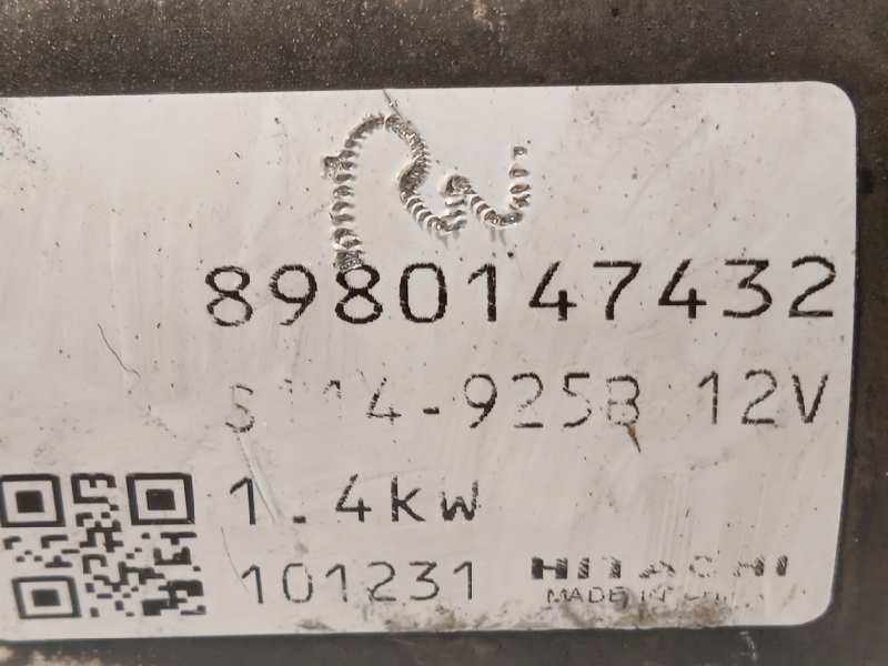 Recambio de motor arranque para opel astra j sports tourer enjoy referencia OEM IAM 8980147432  S114925B