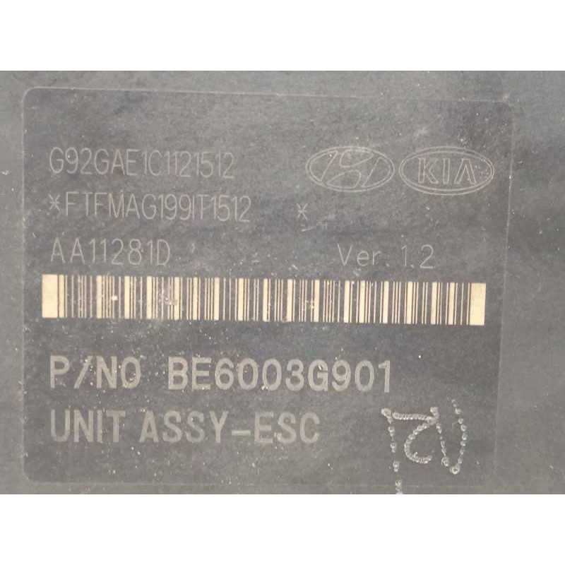 Recambio de abs para kia rio 1.4 crdi cat referencia OEM IAM 589201W500 BE6003G901 BH6013G900