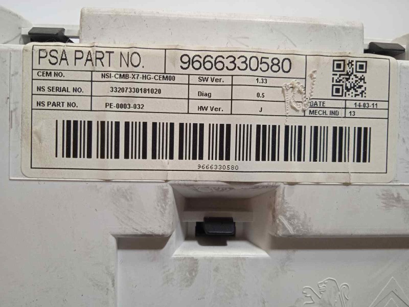 Recambio de cuadro instrumentos para citroën c5 station wagon exclusive referencia OEM IAM 9666330580  9809867480