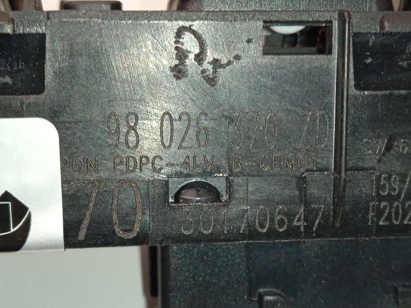 Recambio de mando elevalunas delantero izquierdo para peugeot 508 allure referencia OEM IAM 98026370ZD  