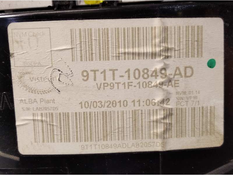 Recambio de cuadro instrumentos para ford transit connect (tc7) 1.8 tdci cat referencia OEM IAM 9T1T10849AD  