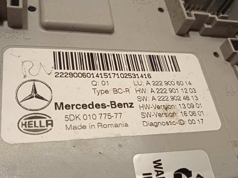 Recambio de caja reles / fusibles para mercedes-benz clase glc (w253) glc 220 d 4matic referencia OEM IAM A2229006014  5DK010775