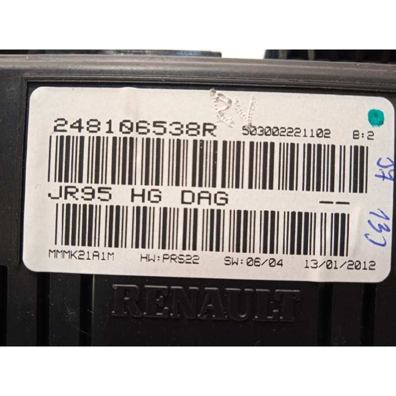 Recambio de cuadro instrumentos para renault scenic iii grand dynamique referencia OEM IAM 248106538R  
