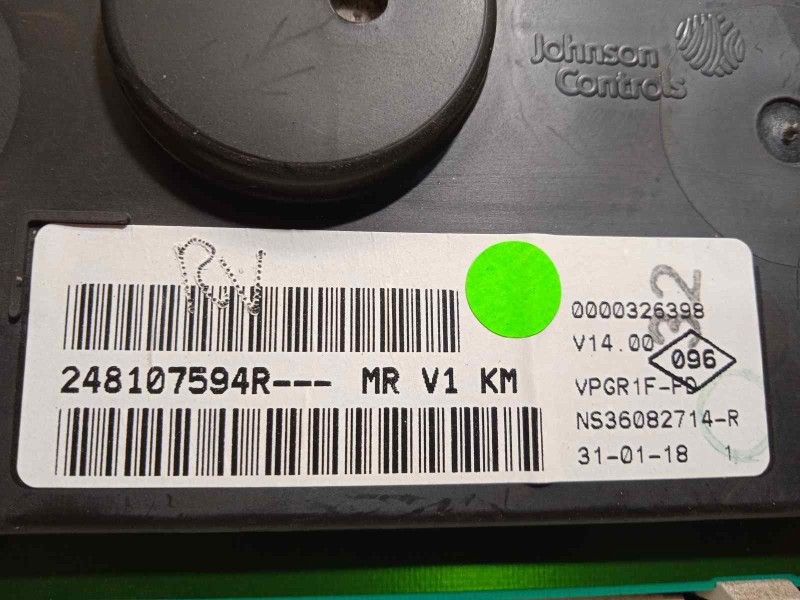 Recambio de cuadro instrumentos para dacia dokker 1.5 dci diesel fap cat referencia OEM IAM 248107594R  