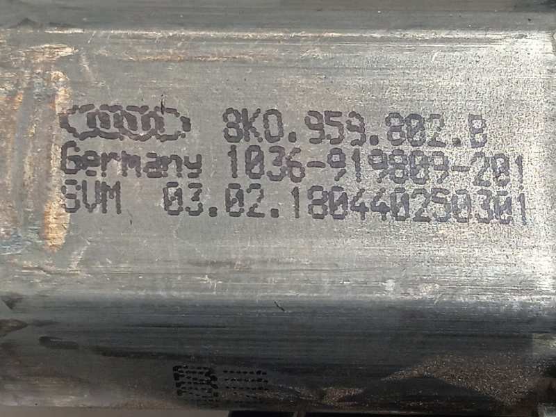 Recambio de elevalunas delantero derecho para audi q3 (8ug) attraction referencia OEM IAM 8U0837462 TR38U0837462 8K0959802B
