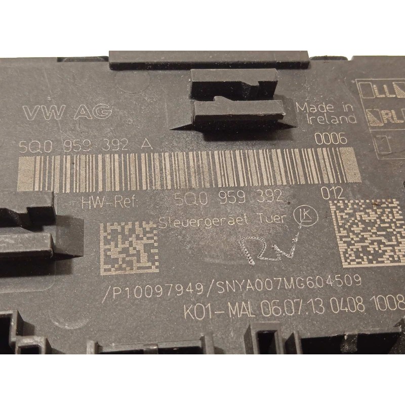 Recambio de centralita confort para volkswagen golf vii lim. edition bluemotion referencia OEM IAM 5Q0959392A  