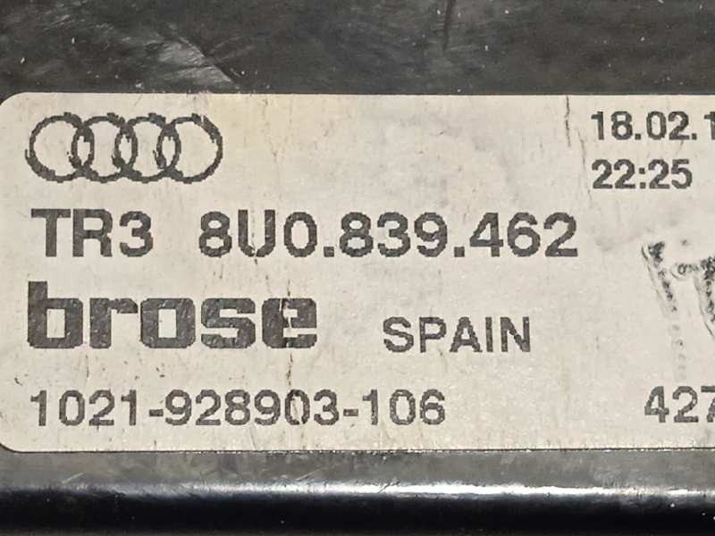 Recambio de elevalunas trasero derecho para audi q3 (8ug) attraction referencia OEM IAM 8U0839462 TR38U0839462 8K0959812A