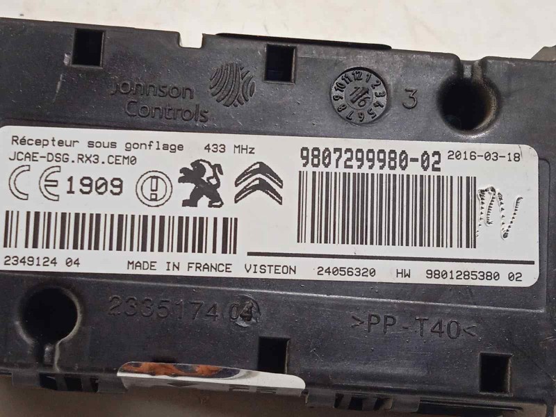 Recambio de modulo electronico para peugeot 508 sw active referencia OEM IAM 9807299980  