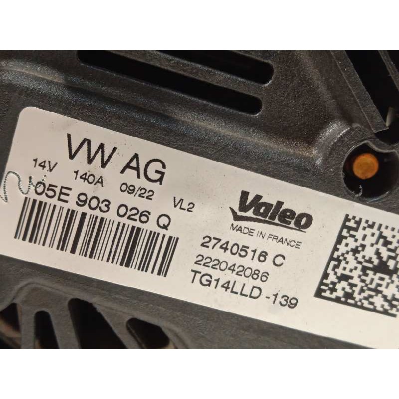 Recambio de alternador para seat ibiza (kj1) fr referencia OEM IAM 05E903026Q 2740516C TG14LLD