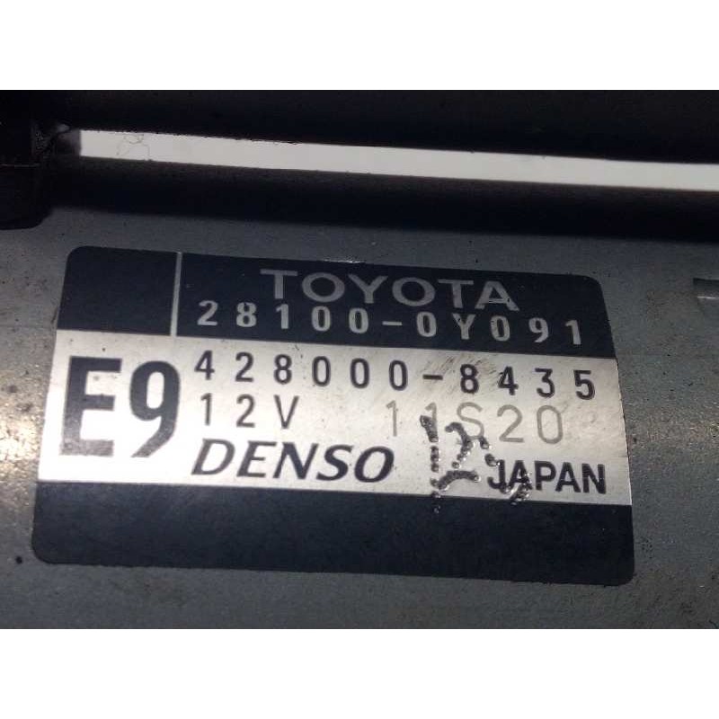 Recambio de motor arranque para toyota yaris 1.3 16v cat referencia OEM IAM 281000Y091  4280008435
