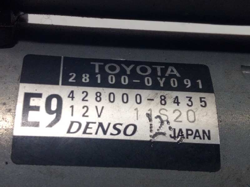 Recambio de motor arranque para toyota yaris 1.3 16v cat referencia OEM IAM 281000Y091  4280008435