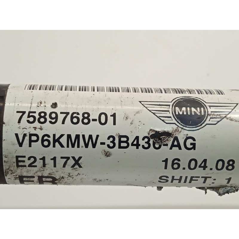 Recambio de transmision delantera derecha para bmw mini (r56) one referencia OEM IAM 7589768  