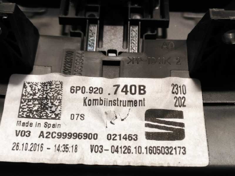 Recambio de cuadro instrumentos para seat ibiza (6p1) style referencia OEM IAM 6P0920740B  6P0920740C