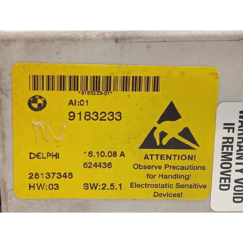 Recambio de modulo electronico para bmw serie 5 berlina (e60) 520d referencia OEM IAM 9183233  61319183233