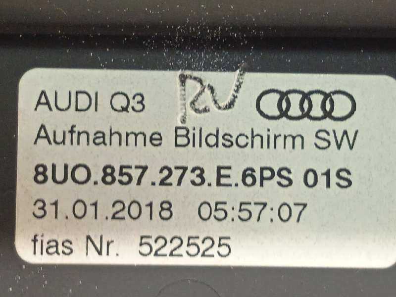 Recambio de pantalla multifuncion para audi q3 (8ug) attraction referencia OEM IAM 8U0919603A  8U0857273E6PS