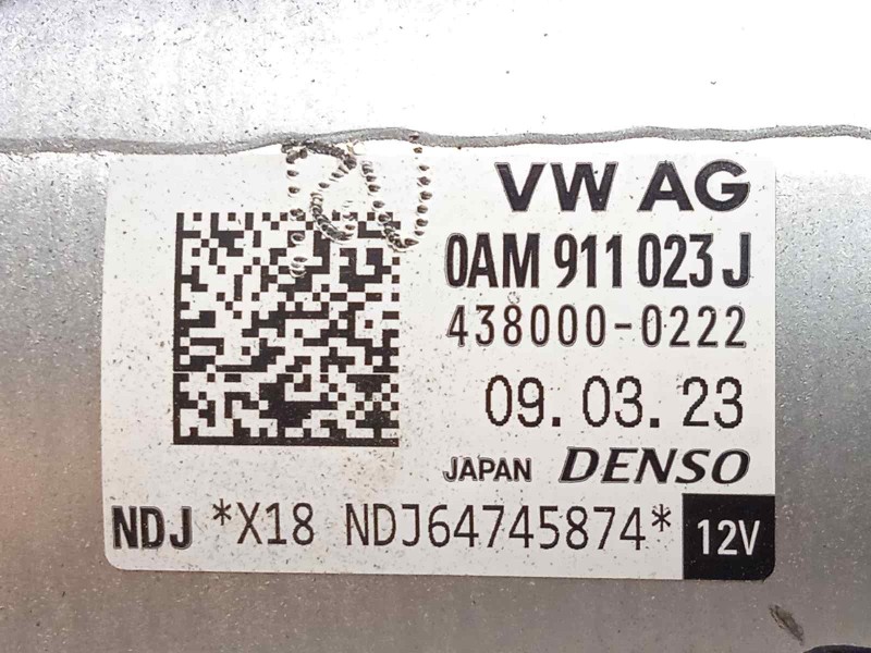 Recambio de motor arranque para volkswagen passat variant (cb5) 2.0 bluemotion referencia OEM IAM 0AM911023J  438000222