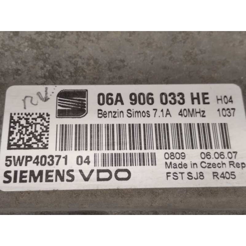 Recambio de centralita motor uce para seat leon (1p1) stylance / style referencia OEM IAM 06A906033HE  5WP40371