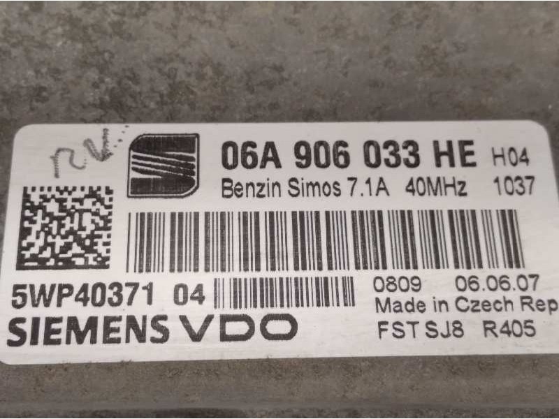 Recambio de centralita motor uce para seat leon (1p1) stylance / style referencia OEM IAM 06A906033HE  5WP40371