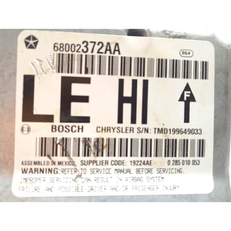 Recambio de centralita airbag para chrysler 300 c 3.0 crd referencia OEM IAM 68002372AA  