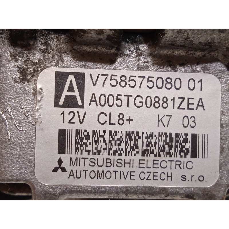 Recambio de alternador para peugeot 207 premium referencia OEM IAM V758575080 5705KQ A005TG0881ZEA