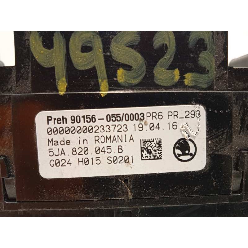 Recambio de mando calefaccion / aire acondicionado para skoda spaceback (5h) 1.6 tdi dpf referencia OEM IAM 5JA820045B  5JA82004
