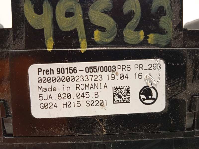 Recambio de mando calefaccion / aire acondicionado para skoda spaceback (5h) 1.6 tdi dpf referencia OEM IAM 5JA820045B  5JA82004