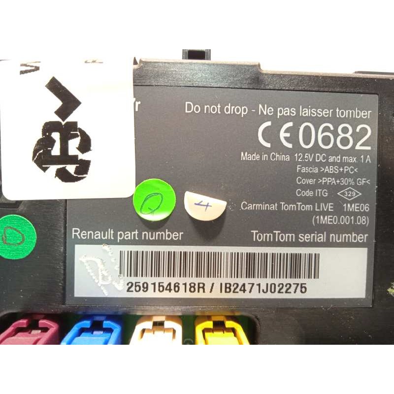 Recambio de pantalla multifuncion para renault scenic iii grand dynamique referencia OEM IAM 259154618R  