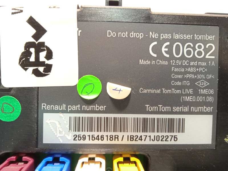 Recambio de pantalla multifuncion para renault scenic iii grand dynamique referencia OEM IAM 259154618R  