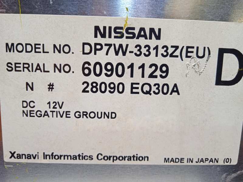 Recambio de pantalla multifuncion para nissan murano (z50) básico referencia OEM IAM 28090EQ30A  DP7W3313Z