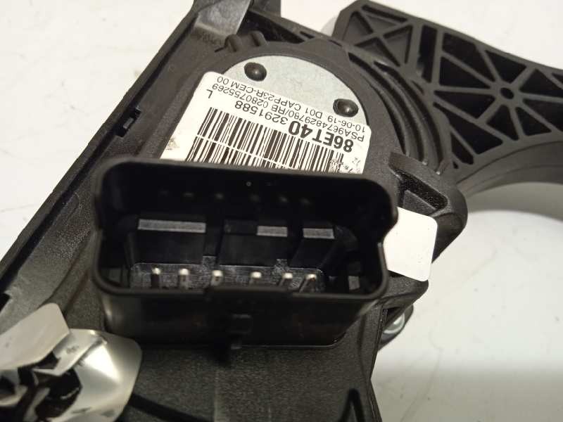 Recambio de potenciometro pedal para citroën berlingo 1.5 blue-hdi fap referencia OEM IAM 9674829780  86ET40